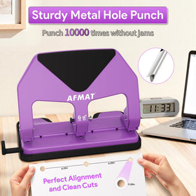 AFMAT adjustable guide ensures aligned holes for precise, repeatable results