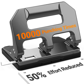AFMAT HPX1 heavy-duty 3-hole punch with a durable metal body for longevity.