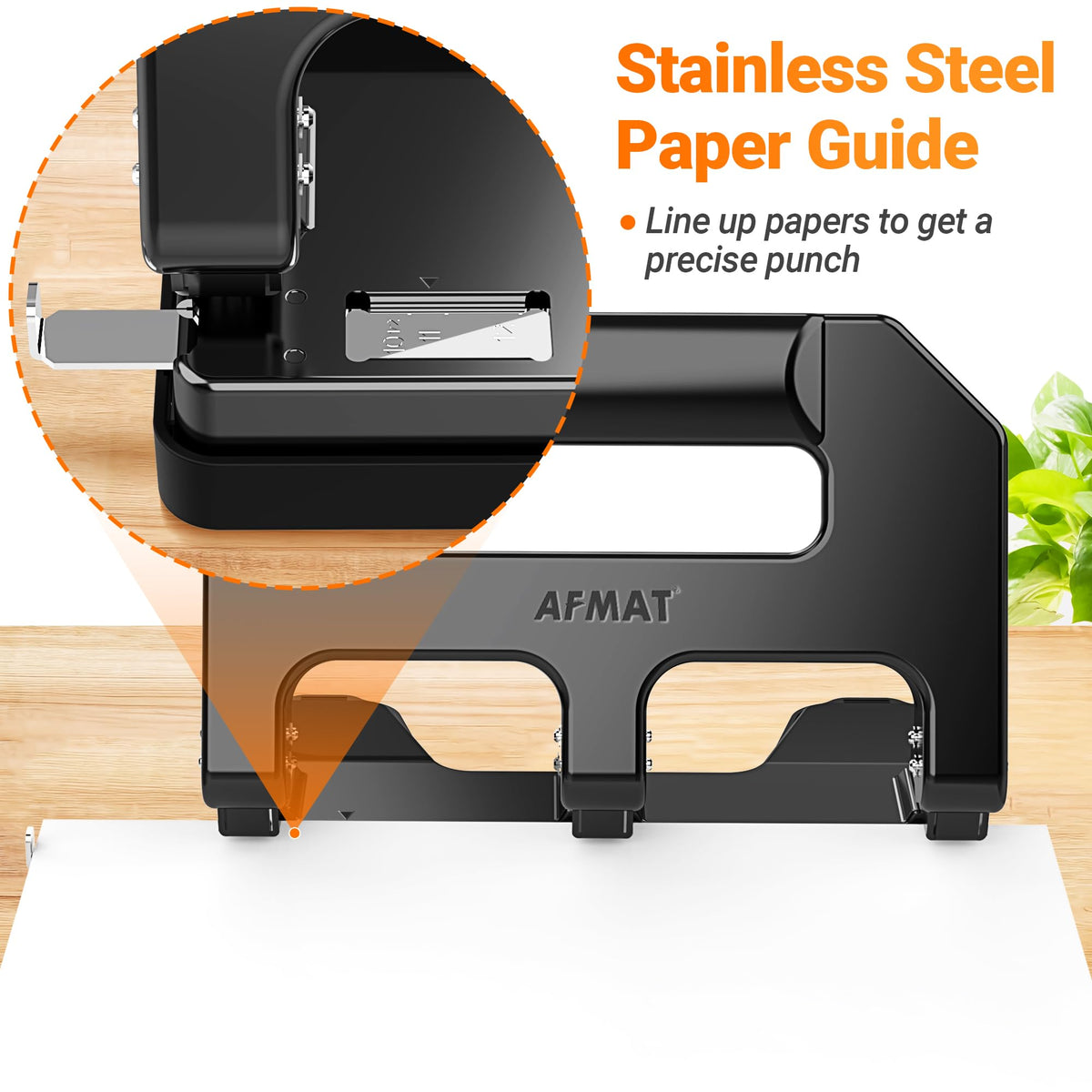 AFMAT HPX1 large chip tray minimizes jams and cleanup