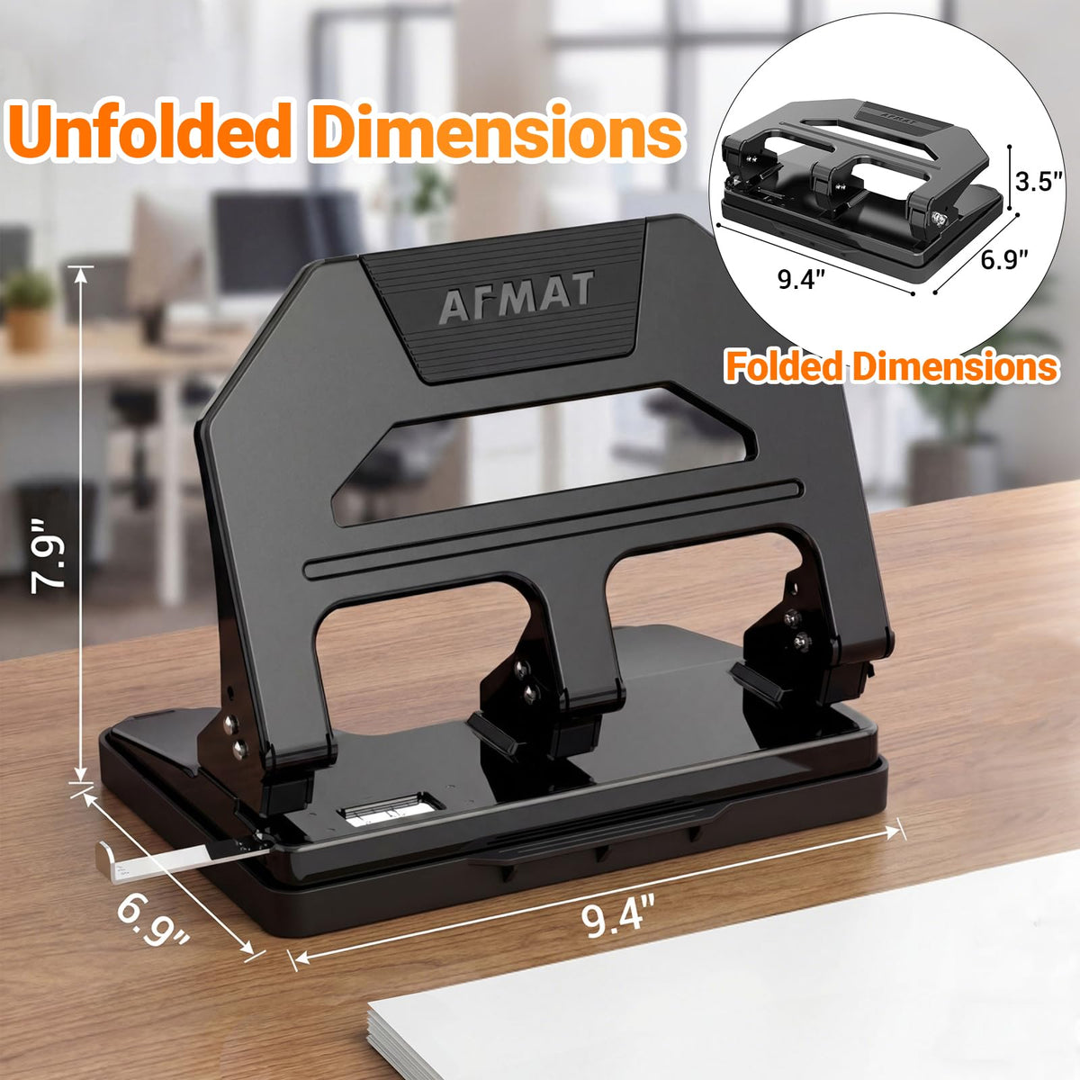 AFMAT HPX2 compact design fits neatly on busy desks.