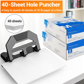 AFMAT HPX2 ergonomic lever reduces hand effort during punching.
