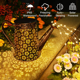 Afootry copper-string-lights 75cm glow along pathways for warmth.
