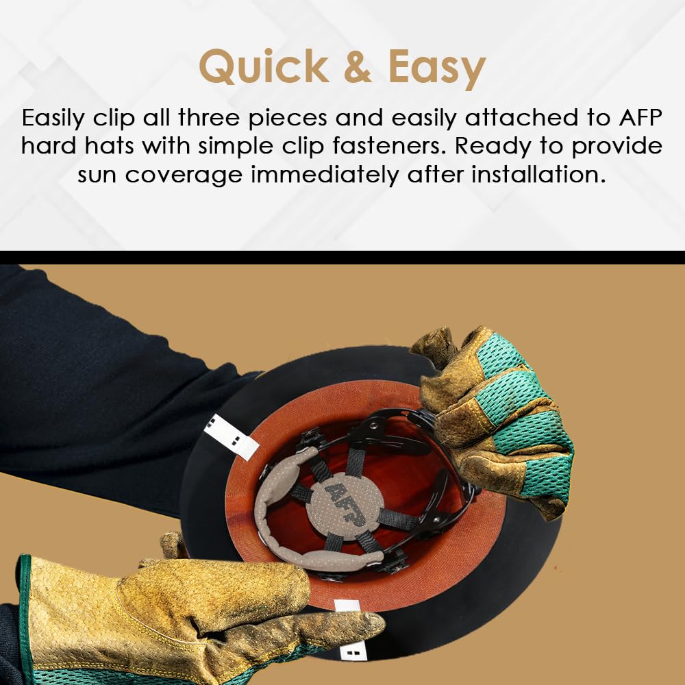 AFP brand compatibility ensures reliable fit with AFP hard hats on site.
