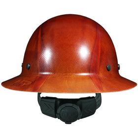 AFP Fiber Full Brim Hard Hat adjustable ratchet for easy fit with gloves.