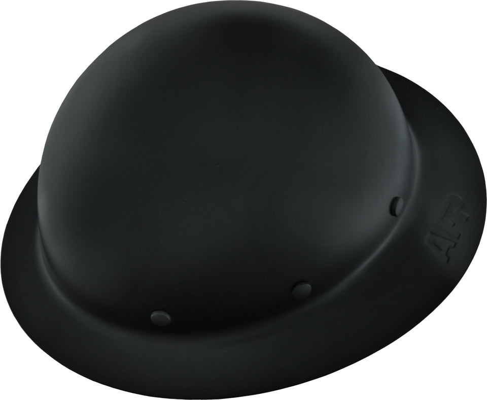 AFP Fiber full brim hard hat front view; lightweight protection for active sites.