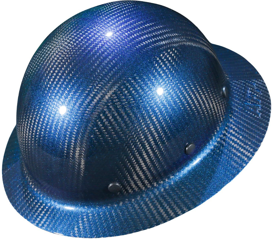 AFP Fiber Full Brim Hard Hat front view shows lightweight carbon fiber protection