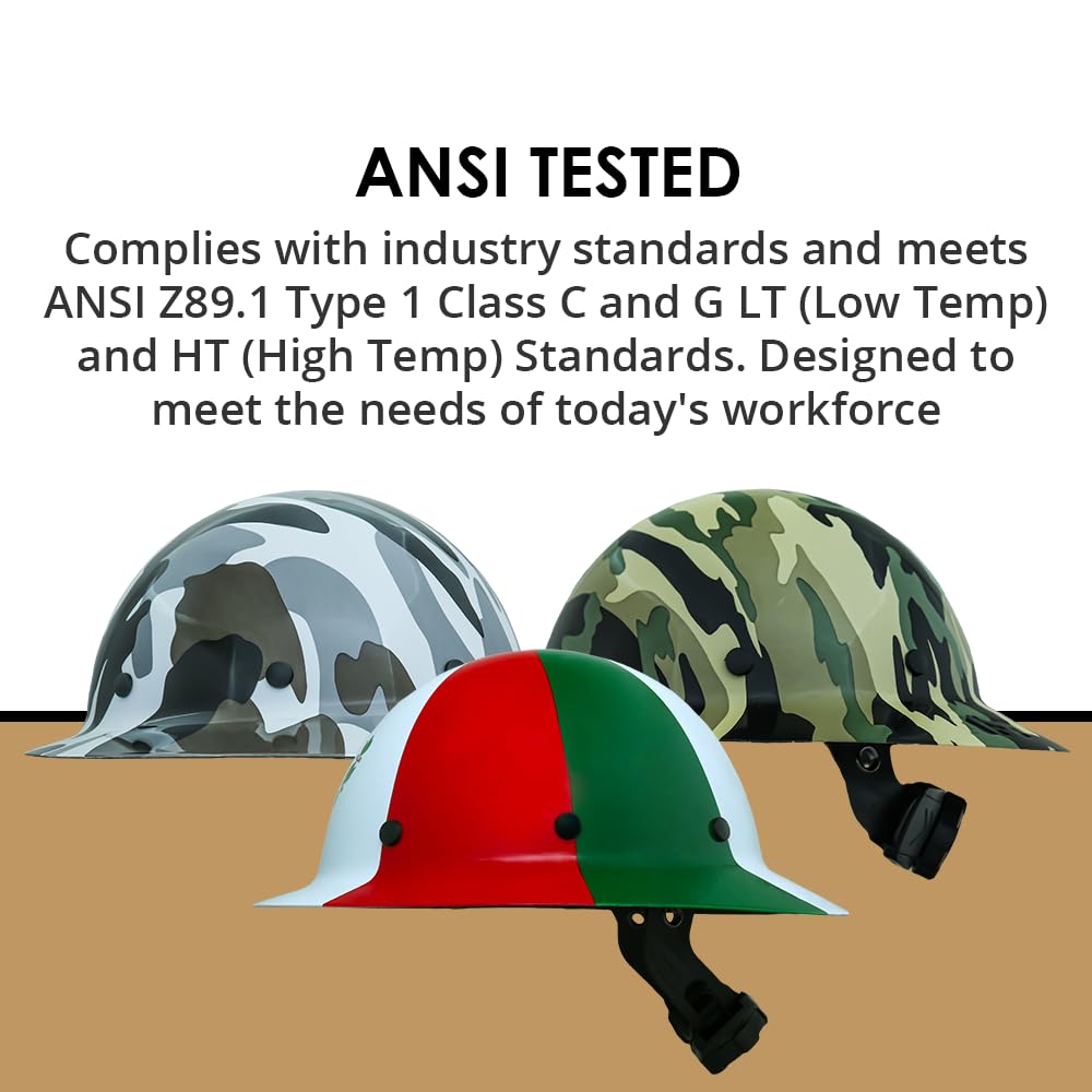 AFP Fiber Full Brim Hard Hat premium construction helmet for safety.