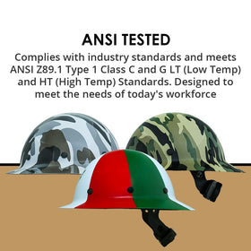 AFP Fiber Full Brim Hard Hat premium construction helmet for safety.