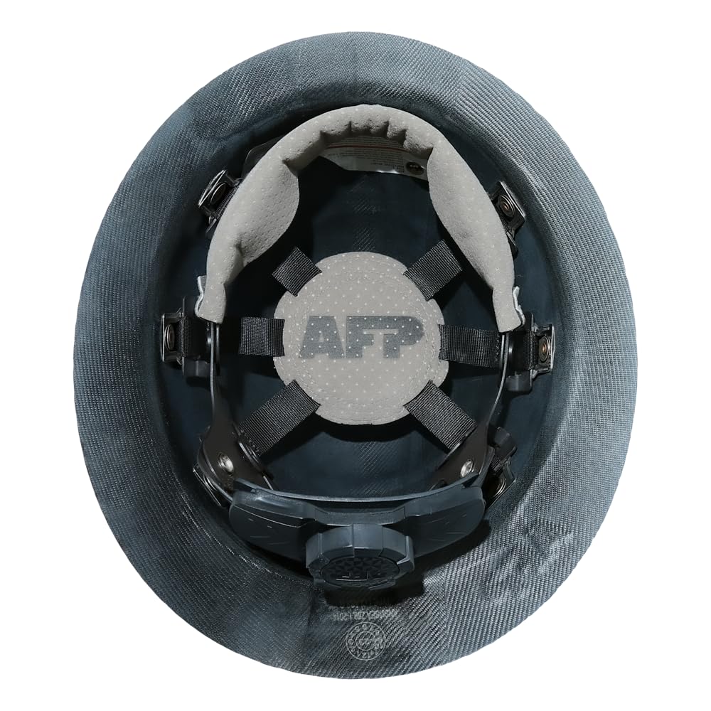 AFP Fiber full brim hard hat side view; durable shell for daily use.