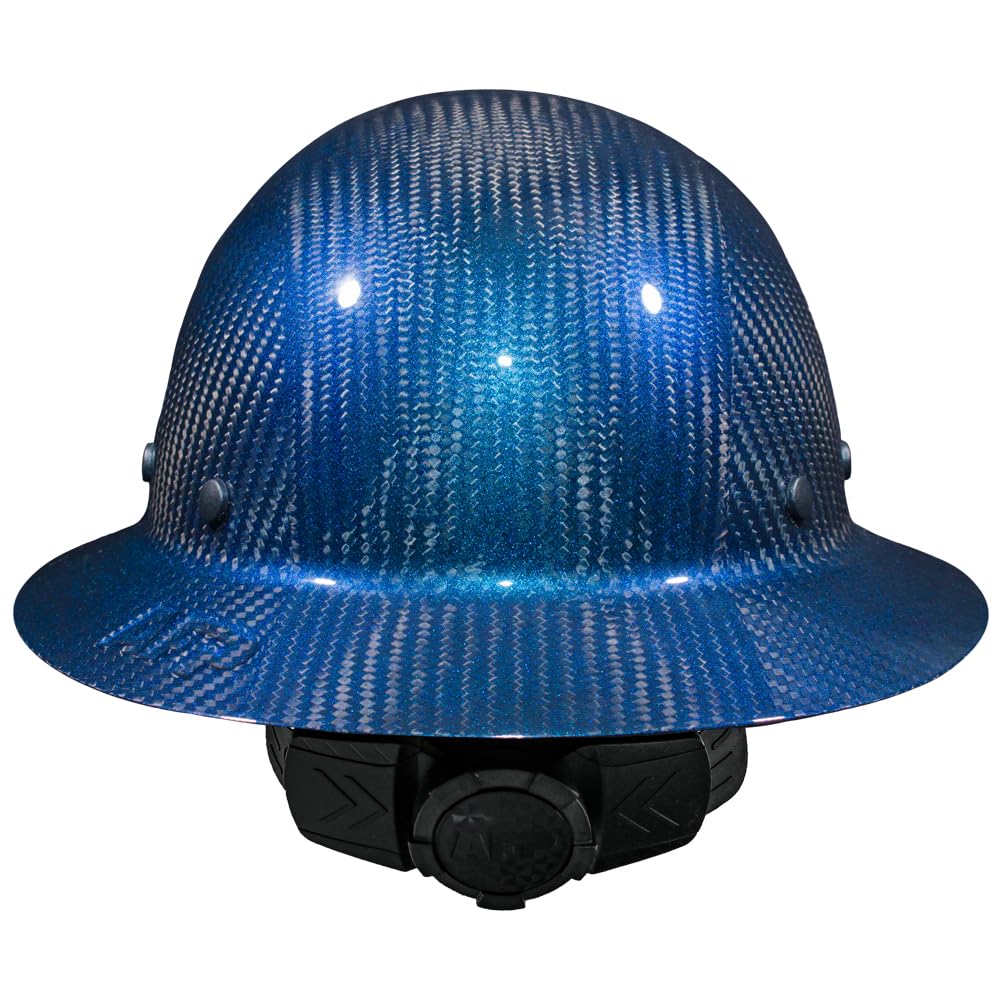 AFP Fiber Full Brim Hard Hat top view highlights ventilation and balanced weight