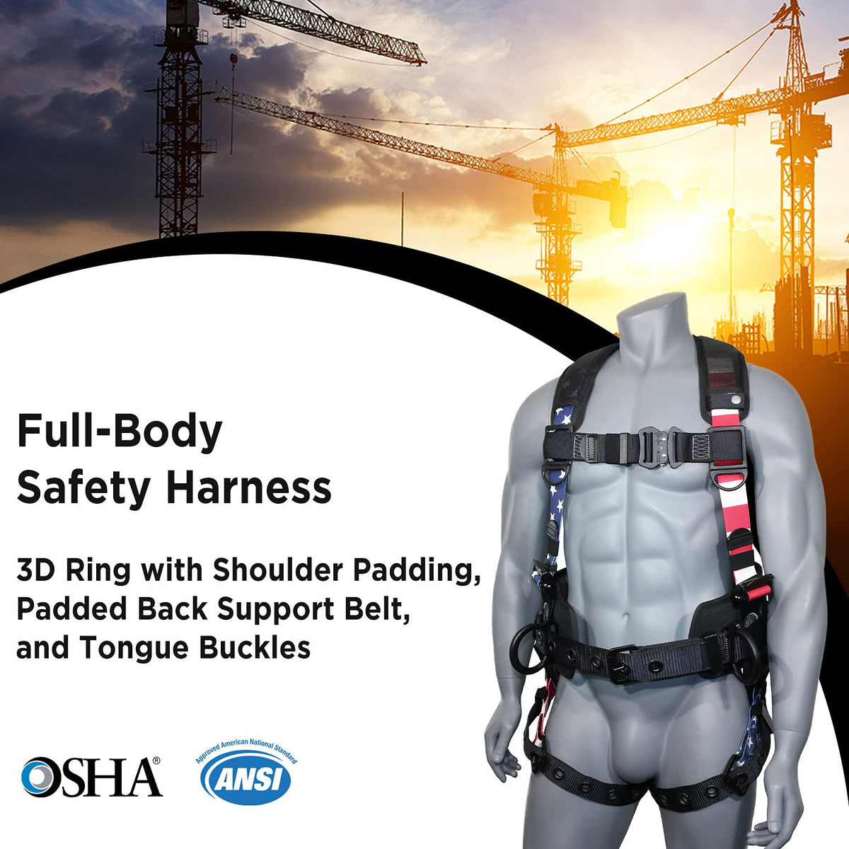 AFP harness shoulder pads reduce chafing for extended wear