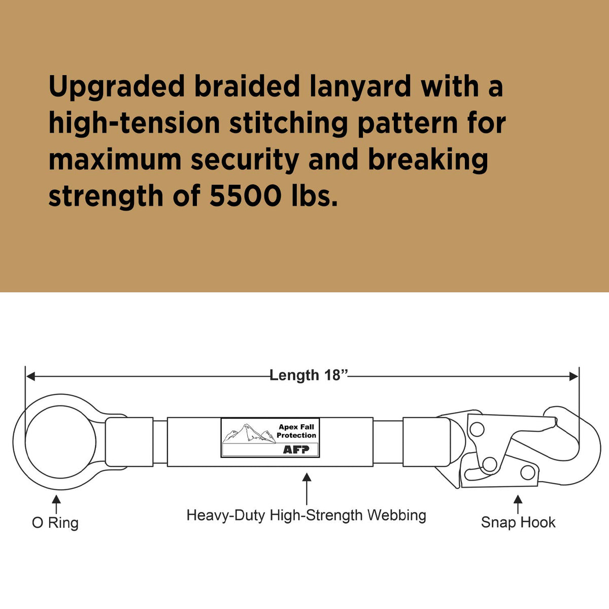 AFP Heavy-Duty 18-In D-Ring Extender outdoor use showing rugged performance in sun.
