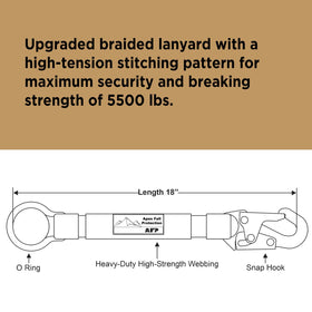 AFP Heavy-Duty 18-In D-Ring Extender outdoor use showing rugged performance in sun.