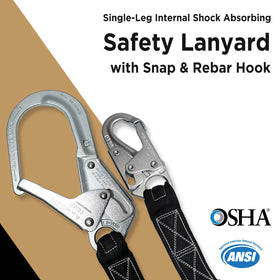 AFP lanyard features double-locking gates for secure connections on busy sites.