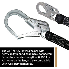 AFP elastic leg extends from 4.5 to 6 ft for flexible movement.
