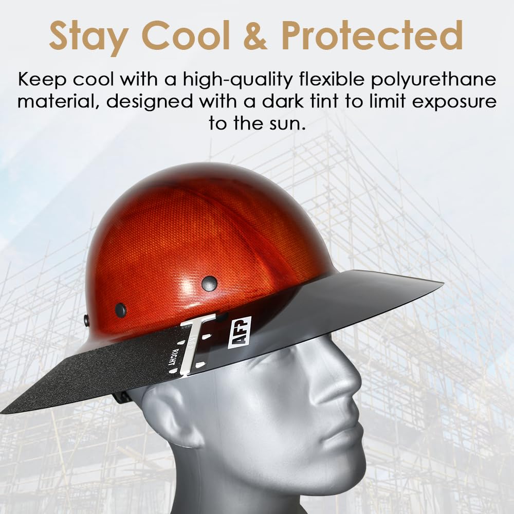 AFP lightweight sun shield weighs under 1 oz for comfortable wear.