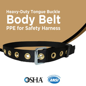 AFP Tongue Buckle Body Belt side view showing adjustable fit