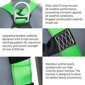 AFP harness with mating buckle legs for quick secure fit in busy sites.