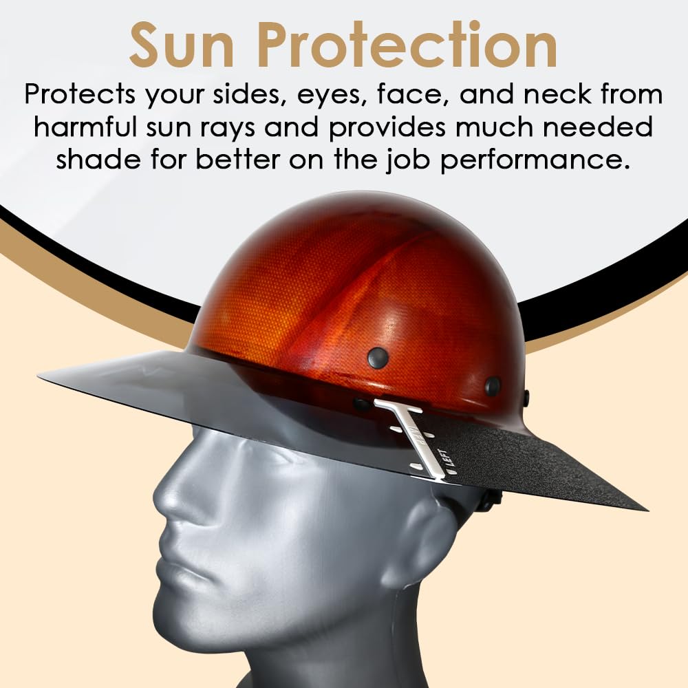 AFP visor assembly with clip system enables quick shade setup on the jobsite.