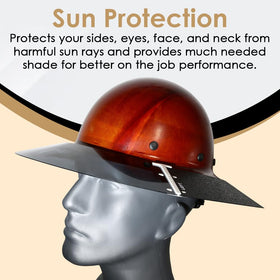 AFP visor assembly with clip system enables quick shade setup on the jobsite.