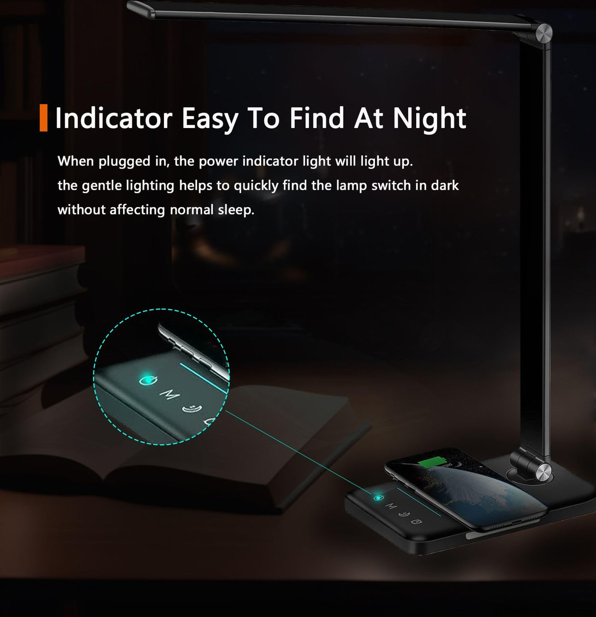AFROG Included adaptor powers the wireless charging base reliably.