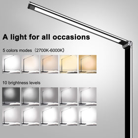 AFROG LED Desk Lamp offers color modes for warm to cool moods to suit tasks.