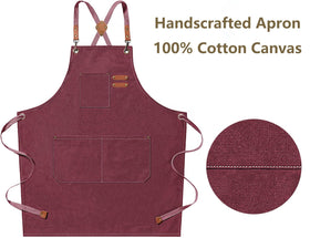 AFUN Chef Apron with adjustable cross-back straps reduces neck strain for long shifts.