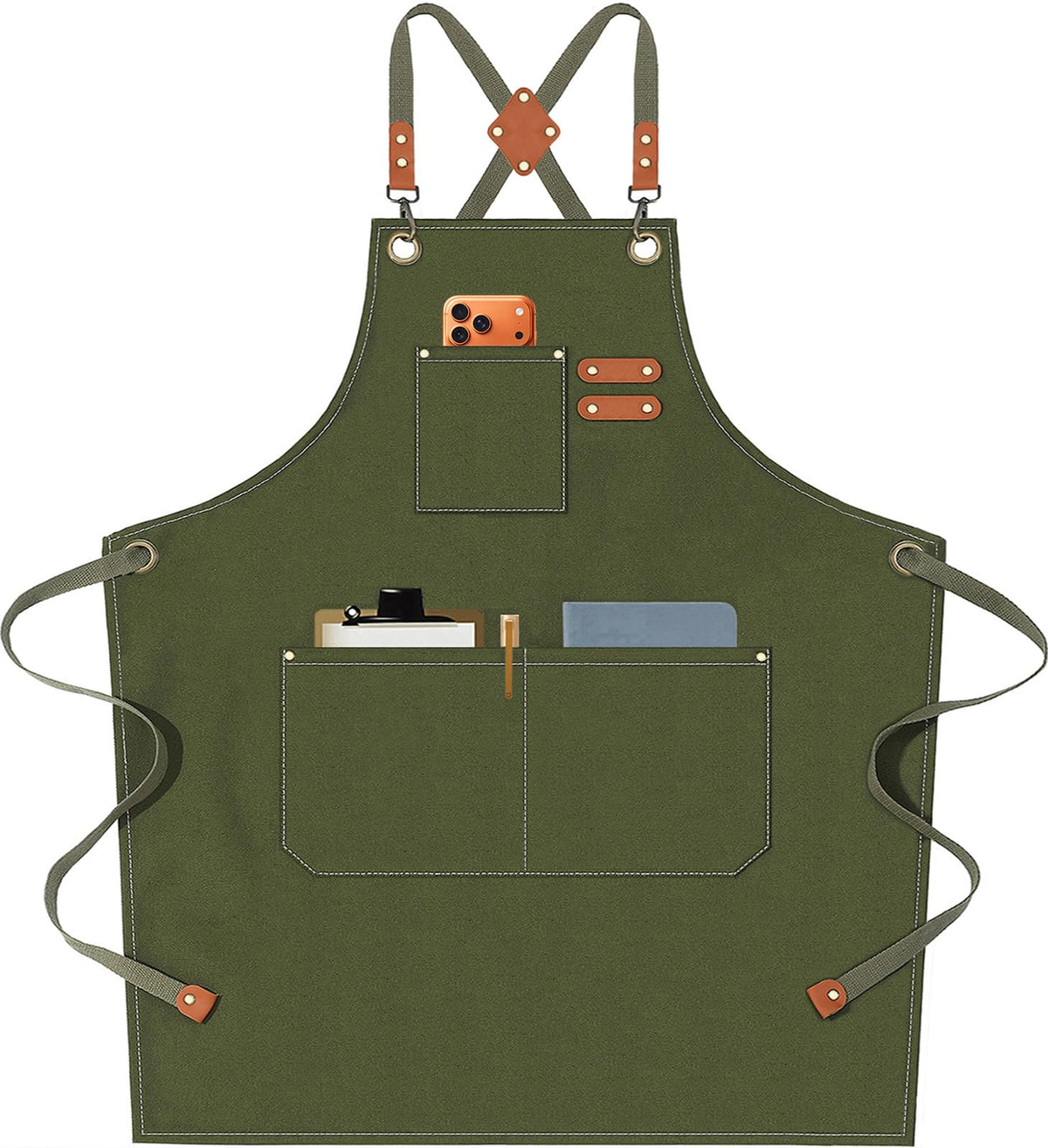 AFUN chef apron cross-back straps for comfortable all-day wear during cooking