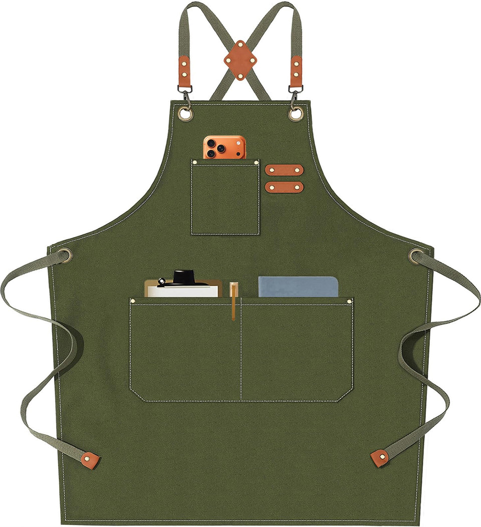 AFUN chef apron cross-back straps for comfortable all-day wear during cooking