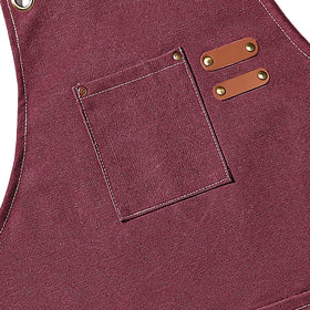 AFUN Chef Apron features reinforced rivets on pockets for lasting durability during heavy use.