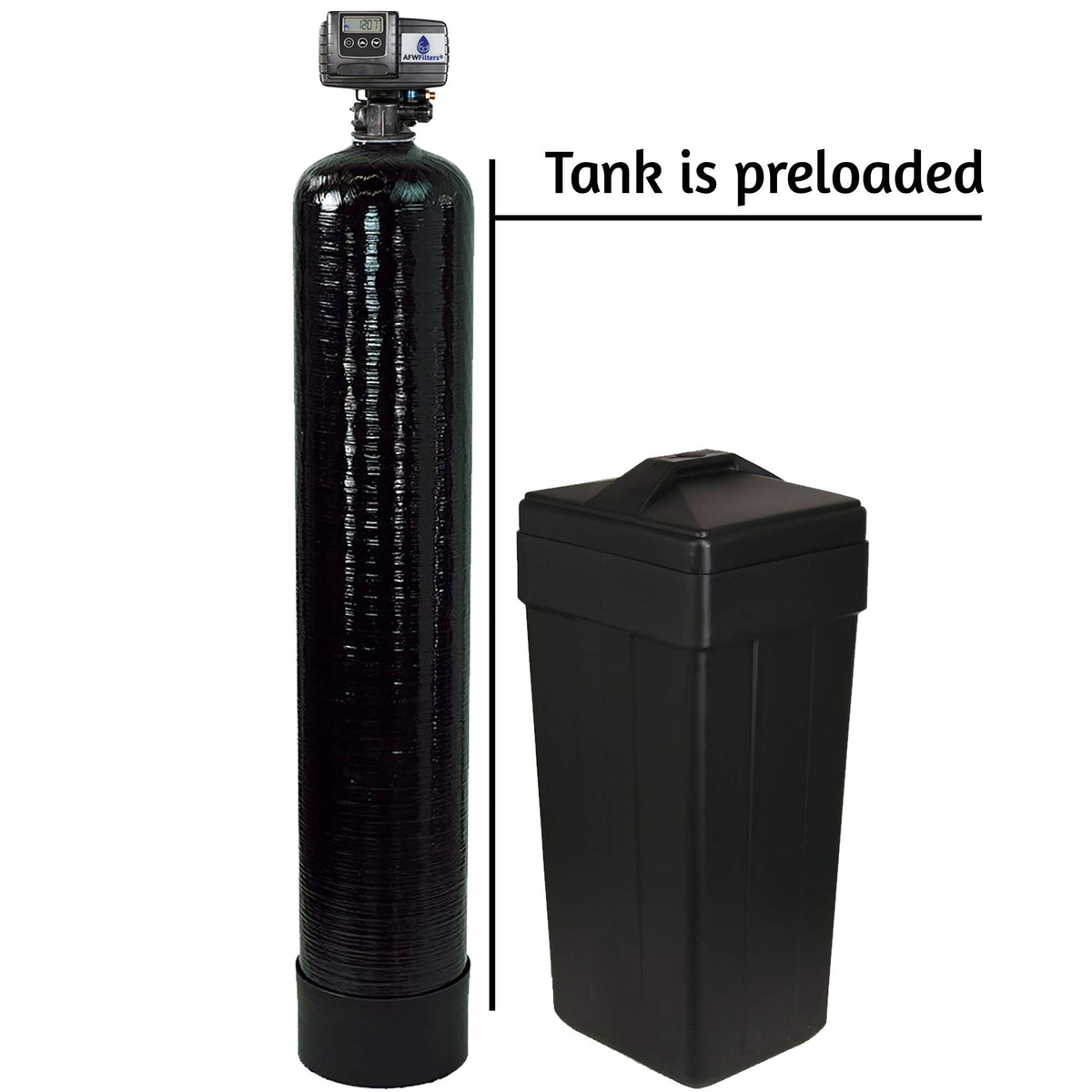 AFWFilters 48,000 grain capacity supports whole-house softening.