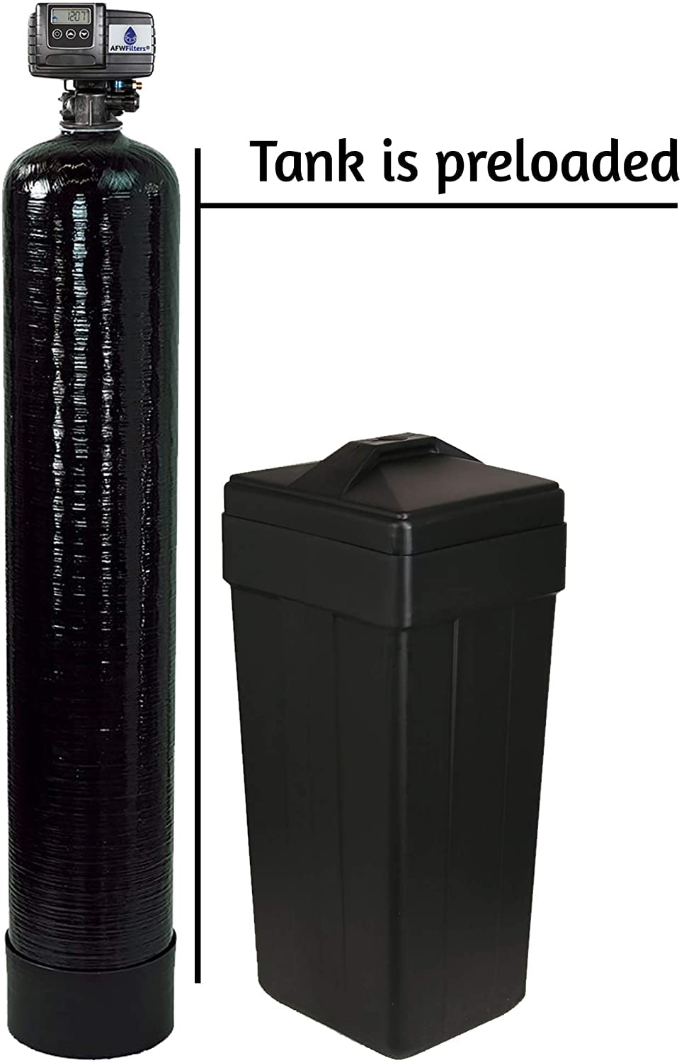 AFWFilters preloaded resin tank for easy installation