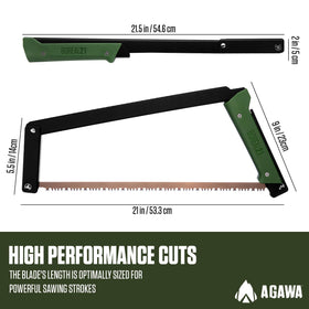 Agawa Boreal21 seamless blade change for quick field swaps.