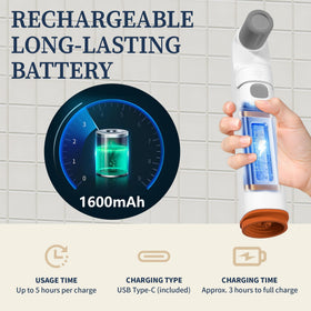 Ageroul adjustable pressure tailors flow for daily freshness or thorough cleaning.