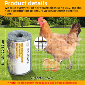 AggFencer 1-4 inch square hole mesh highlighting tiny openings for small critters.