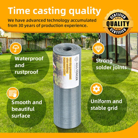 AggFencer 23ga welded metal netting provides strong, corrosion-resistant fencing.