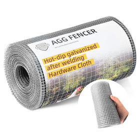 AggFencer 8in 25ft hardware cloth roll shown for coop repairs and small gaps.