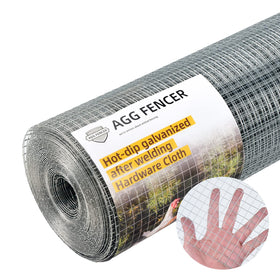 AggFencer hardware cloth half-inch mesh roll for sturdy garden fencing.
