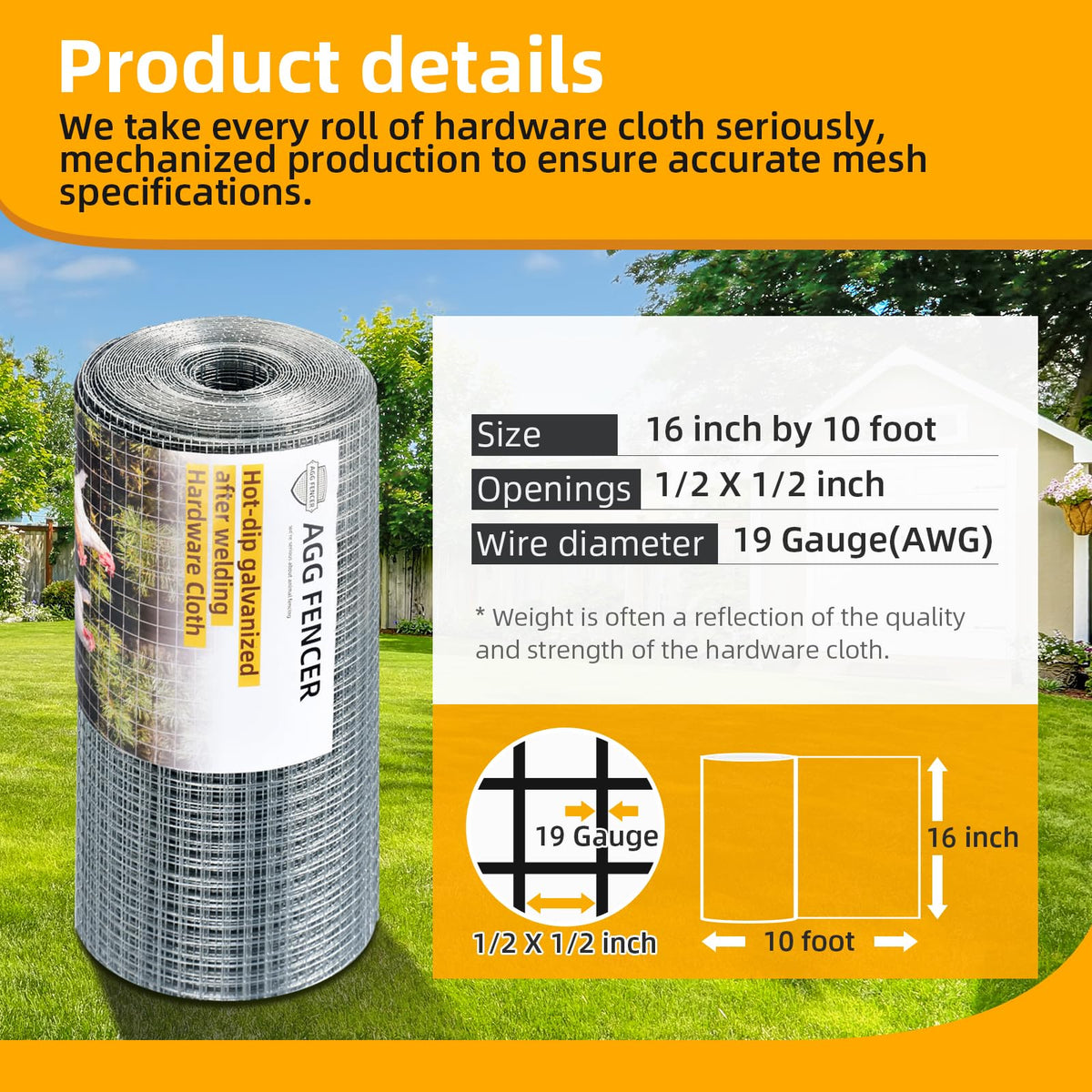 AggFencer galvanized after welding demonstrates rust resistance for outdoor use.