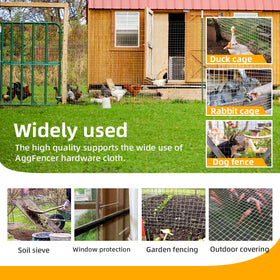 AggFencer poultry animal netting roll for easy perimeter setup.