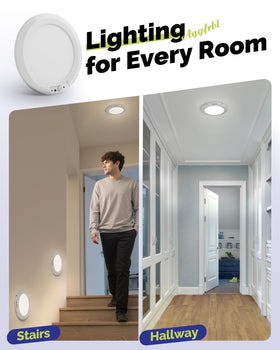 Aggforbl compact 0.87-inch-thick profile fits narrow ceilings discreetly.