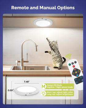 Aggforbl night/day sensor modes adapt to lighting needs throughout the day.