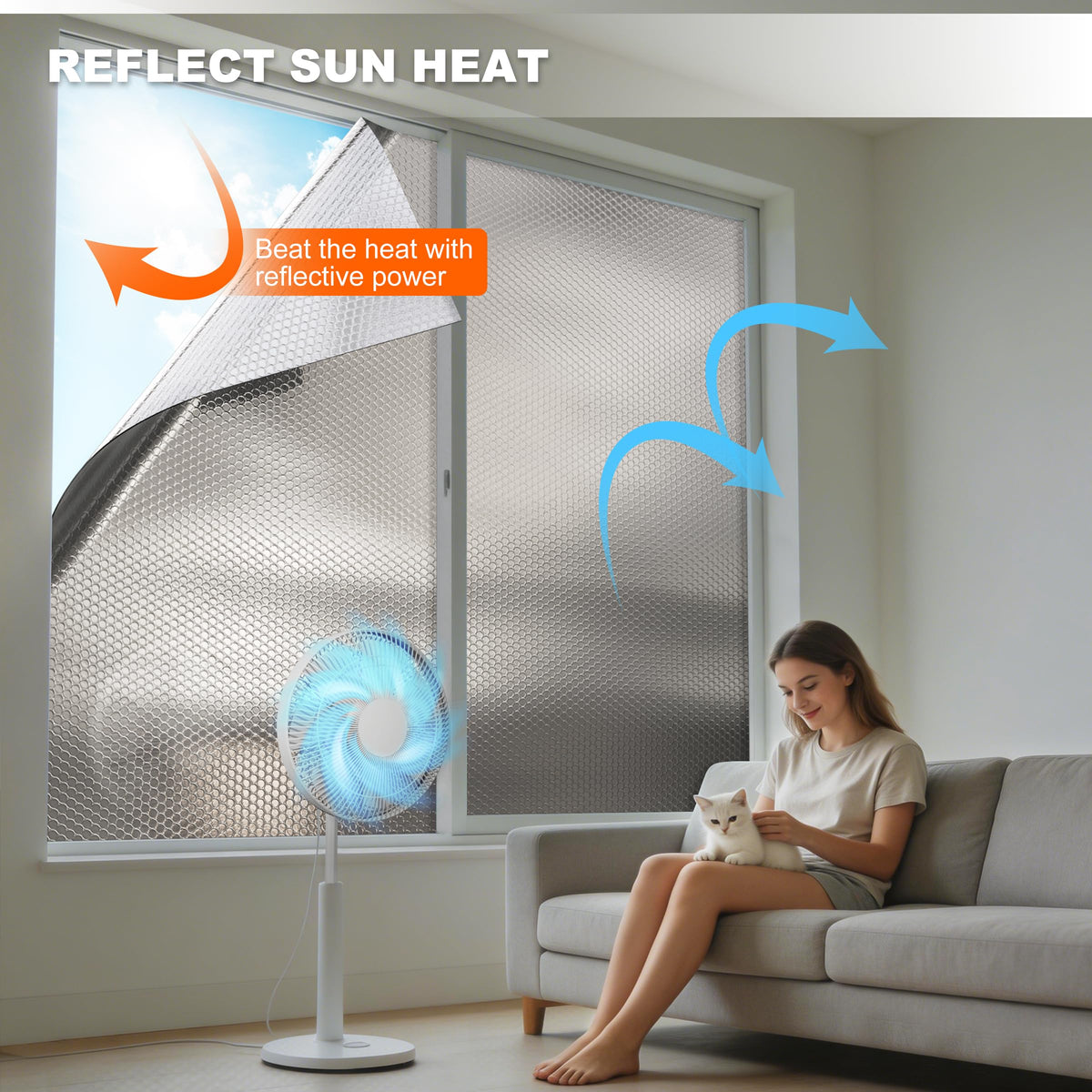 AGHITG double sided aluminum foil with bubble layer reflects heat effectively
