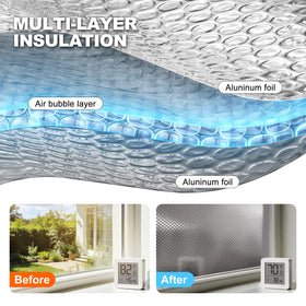 AGHITG reflective insulation blocks sun and protects interior from heat
