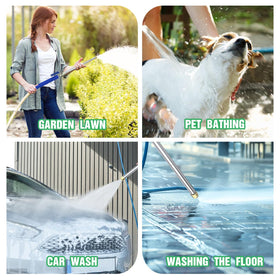 AgiiMan durable-metal-wand ensures sturdy support during washing tasks.