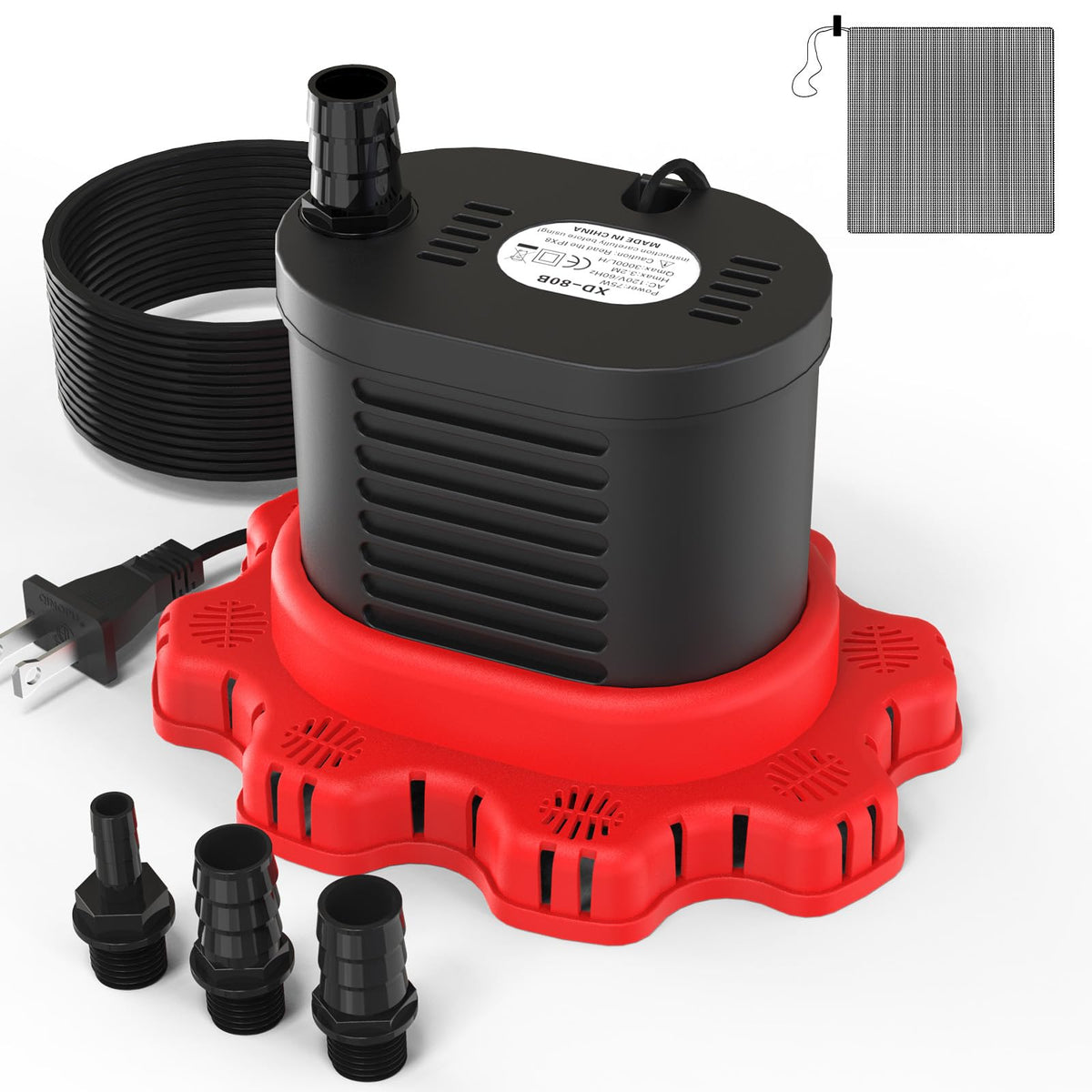 AgiiMan pool cover pump 850 GPH ready for quick water drainage from a cover