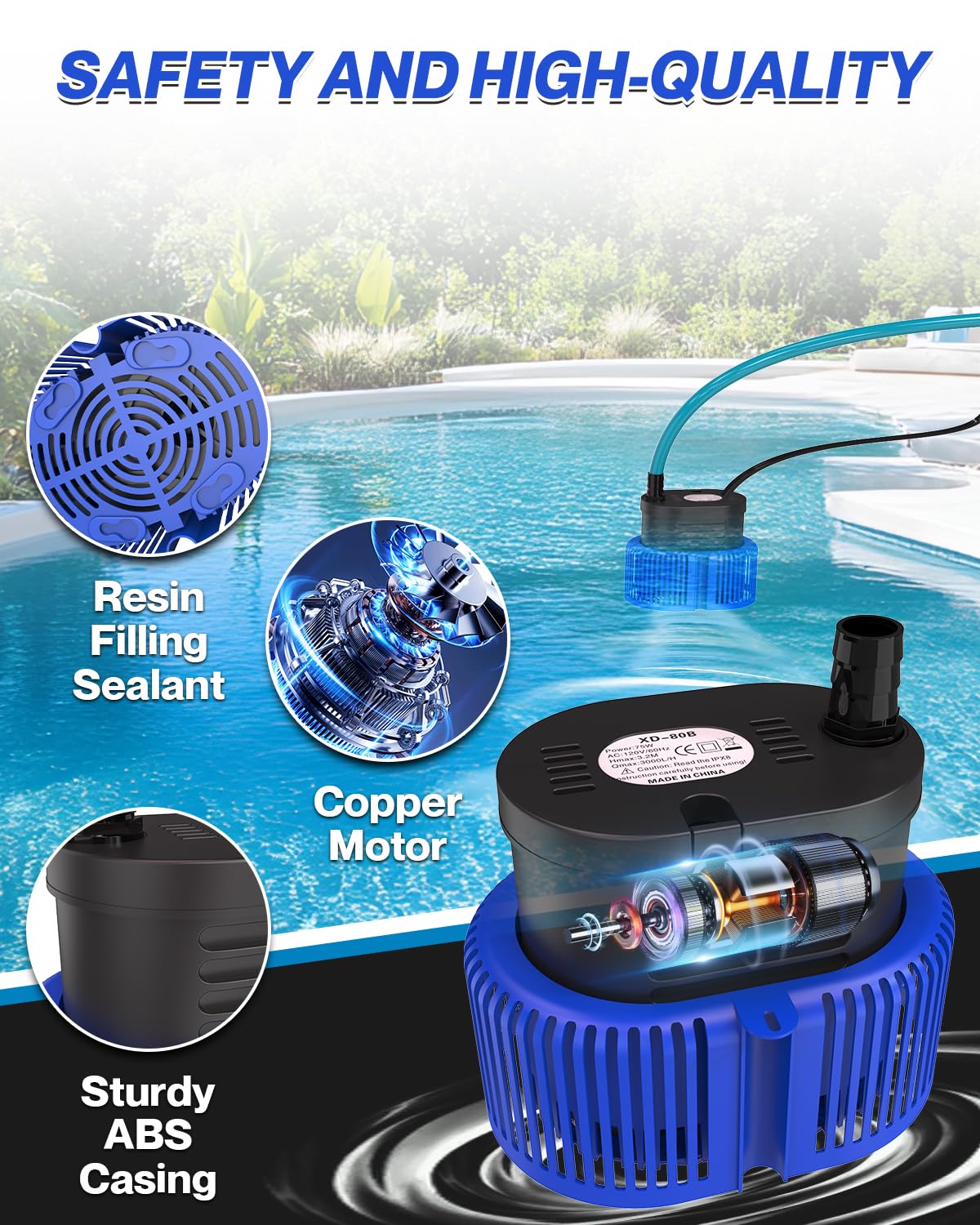AgiiMan pool cover pump adapters enable versatile hose connections.