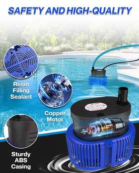 AgiiMan pool cover pump adapters enable versatile hose connections.