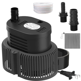AgiiMan pool cover pump unit close-up showing durable ABS housing for outdoor use.