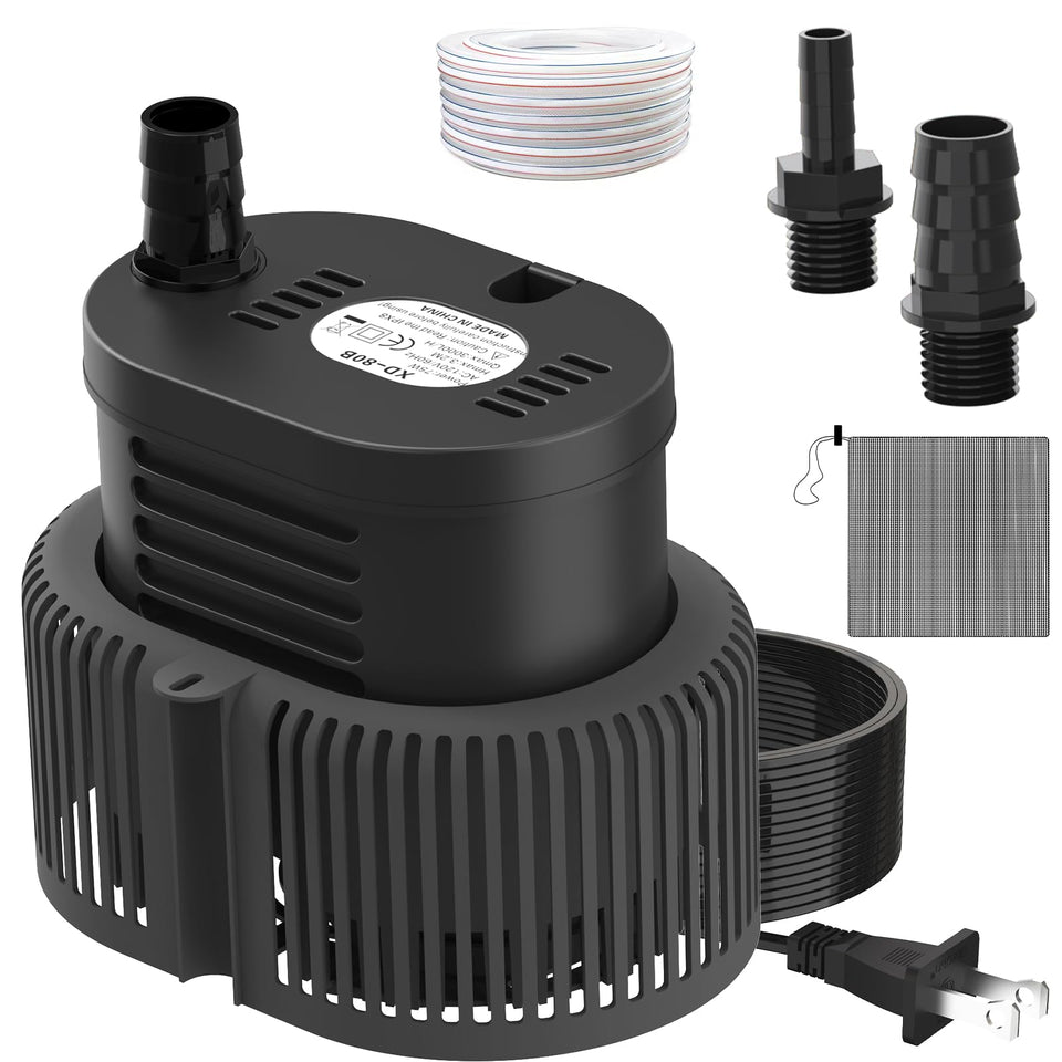 AgiiMan pool cover pump unit close-up showing durable ABS housing for outdoor use.